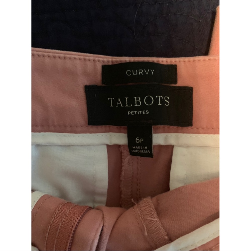 Talbots size 6 petite pink trouser pants